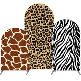 Lofaris Animal Pattern Double Sided Party Arch Backdrop Kit